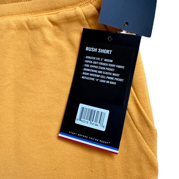 FOURLAPS Mango Orange Rush Short Pull On Comfy Relaxed Shorts Women's Size S NWT - Picture 5 of 9